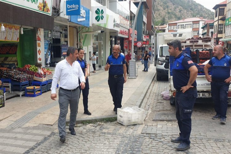 Kaldırım işgaline son -