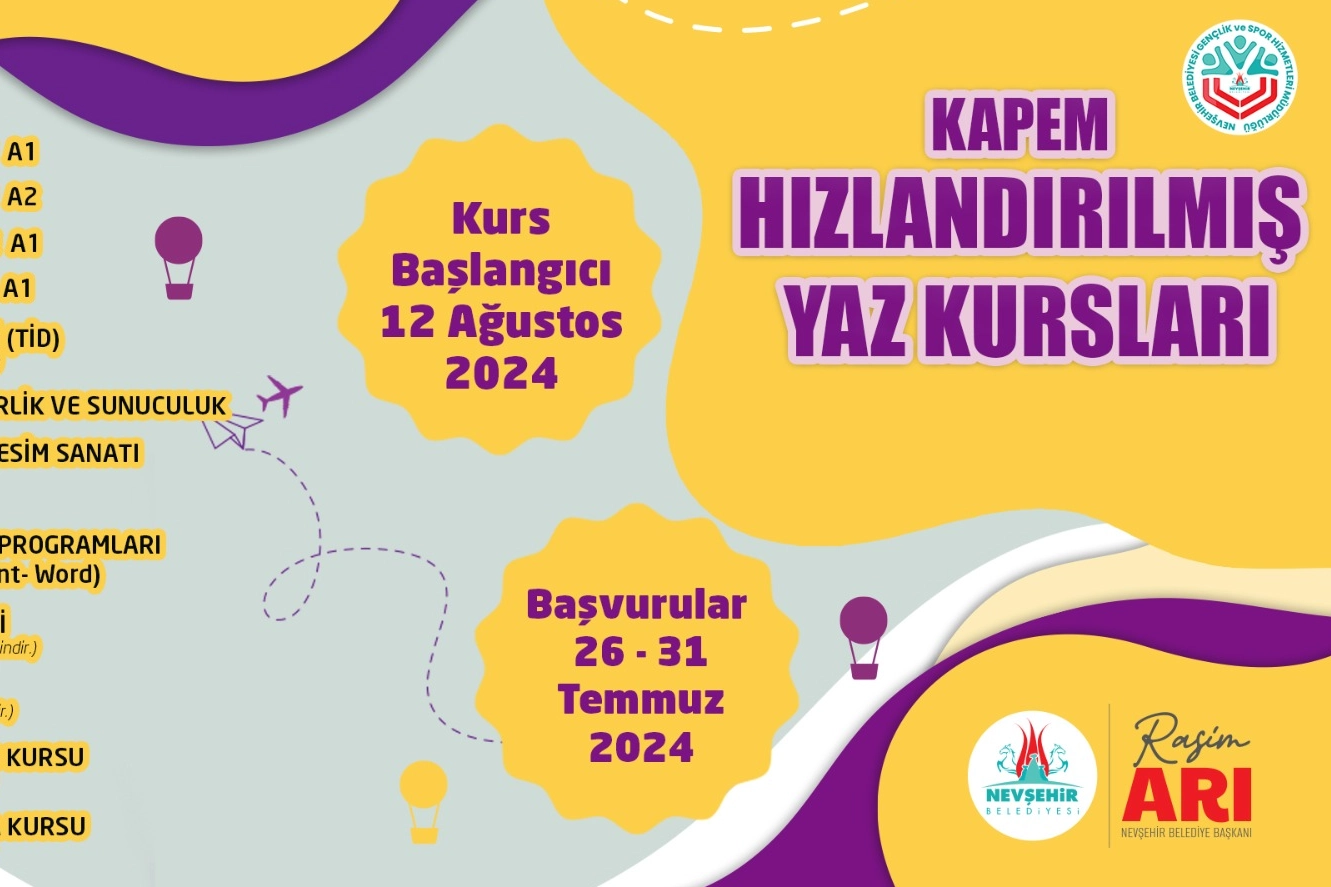KAPEM’de açılacak hızlandırılmış yaz kursları için kayıtlar başlıyor -