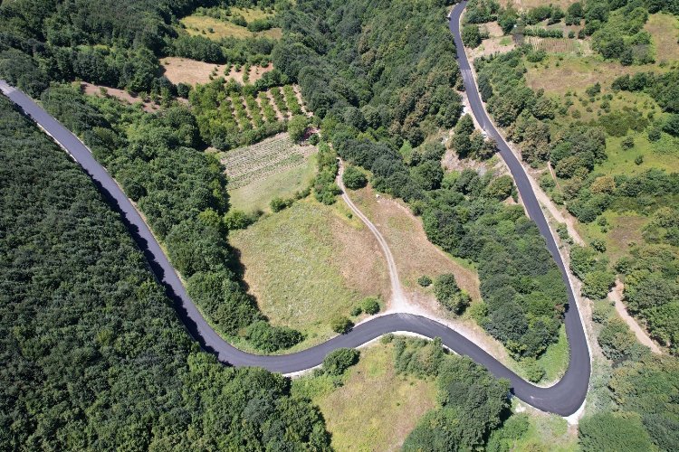 Karamürsel Senaiye-İznik yolu asfaltlandı -