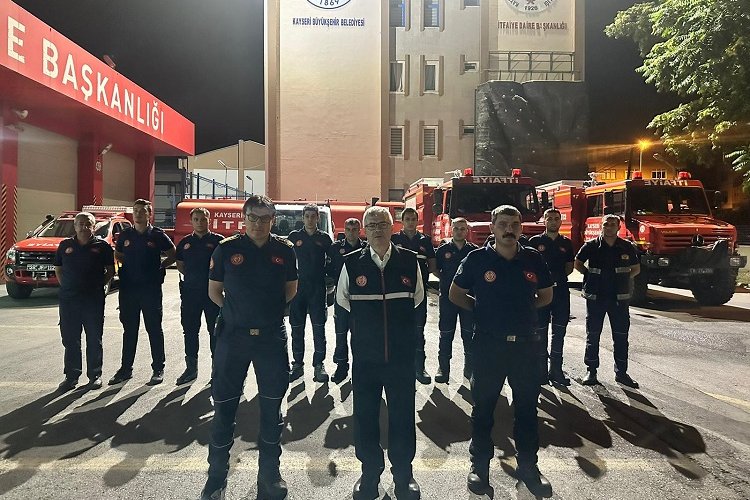 Kayseri Büyükşehir'den Mersin'e yangın desteği -