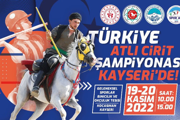 Kayseri'de atlı cirit heyecanı -