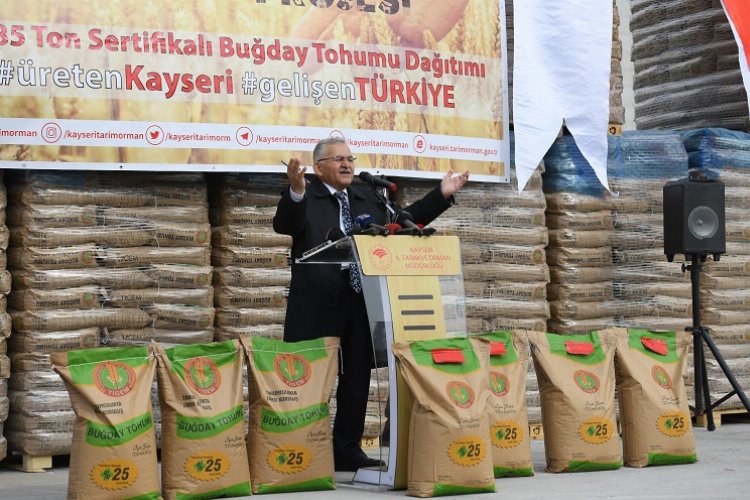 Kayseri'de çiftçilere destek -