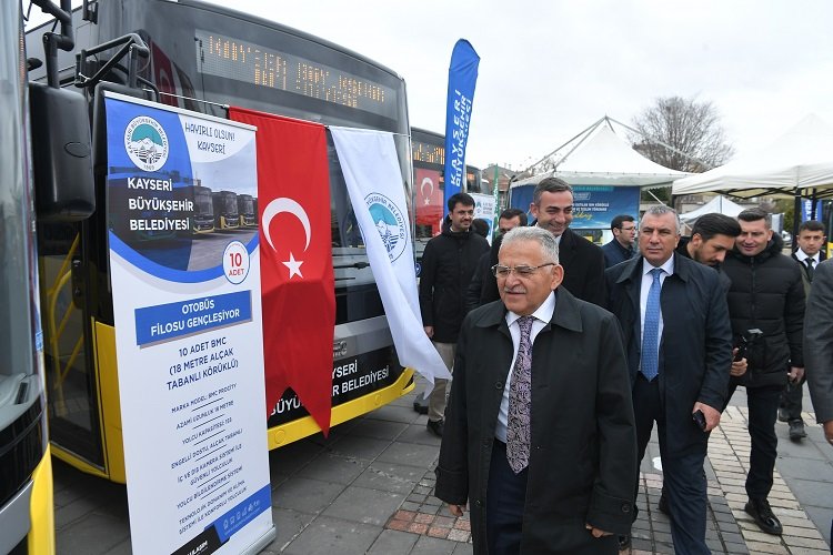 Kayseri'de otobüs filosuna 'büyük' katkı -