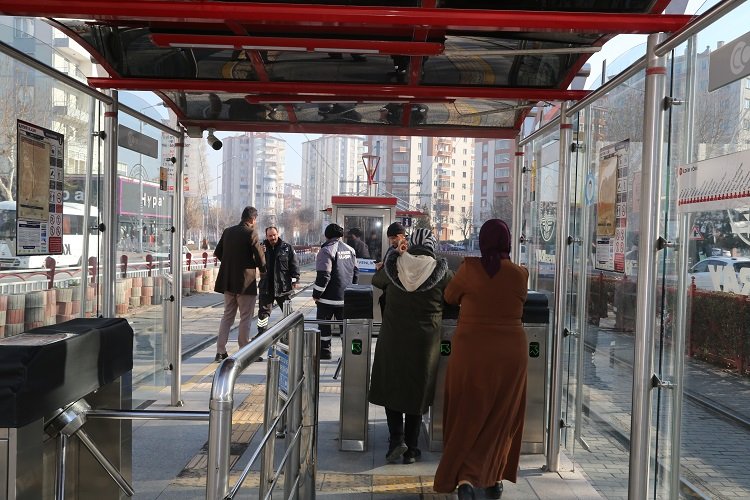Kayseri'de tramvay iki gün boyunca ücretsiz -