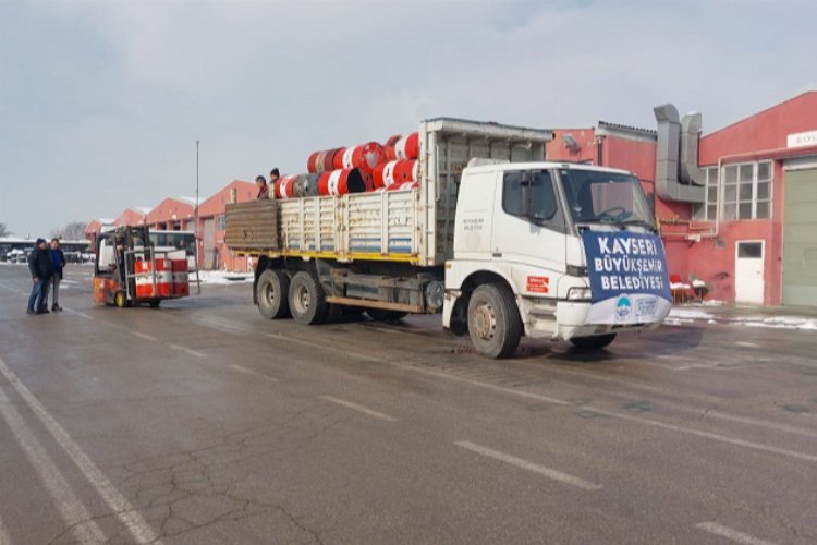 Kayseri'de variller sobaya dönüştü -