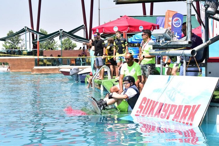 Kayseri'de Wakeboard rüzgarı -