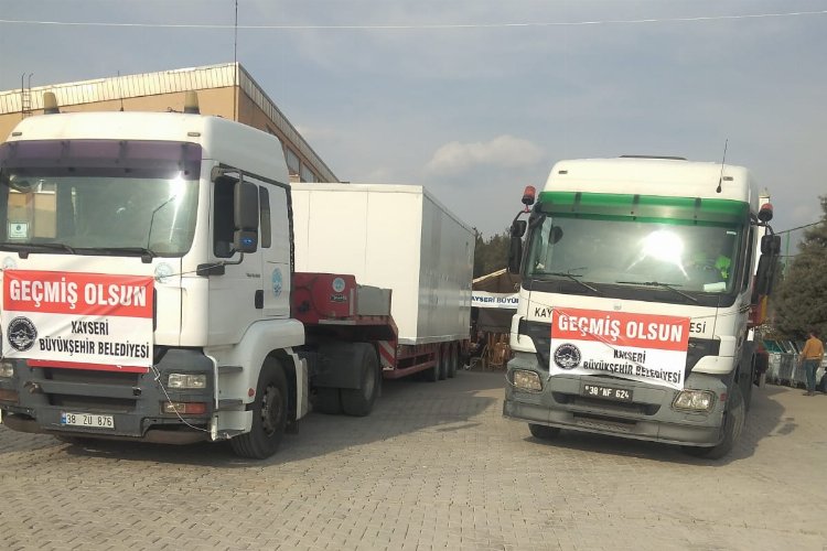Kayseri'den deprem bölgesine tam destek -