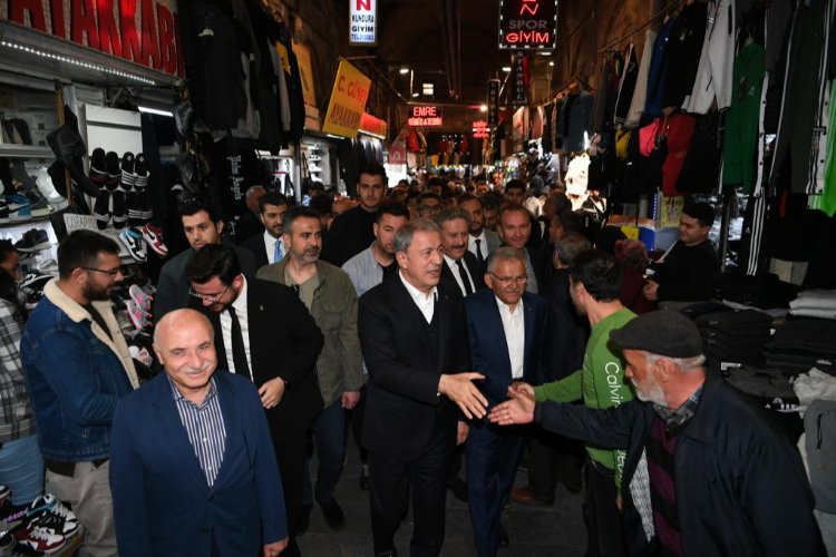 Kayseri dinamiklerinden çarşı esnafına ziyaret -