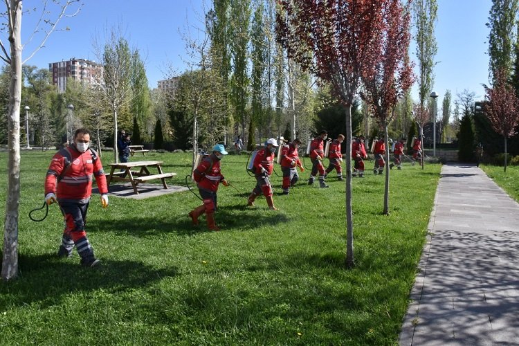 Kayseri Kocasinan Belediyesi'nden haşere ile mücadele -