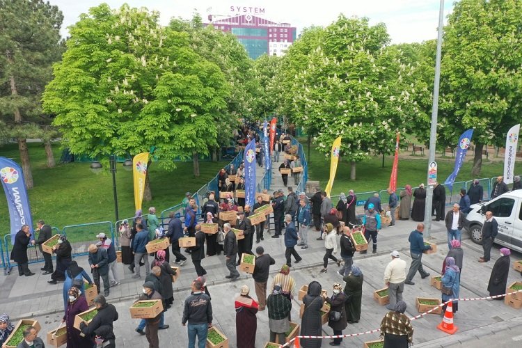 Kayseri Kocasinan'da 'organik' dağıtım -