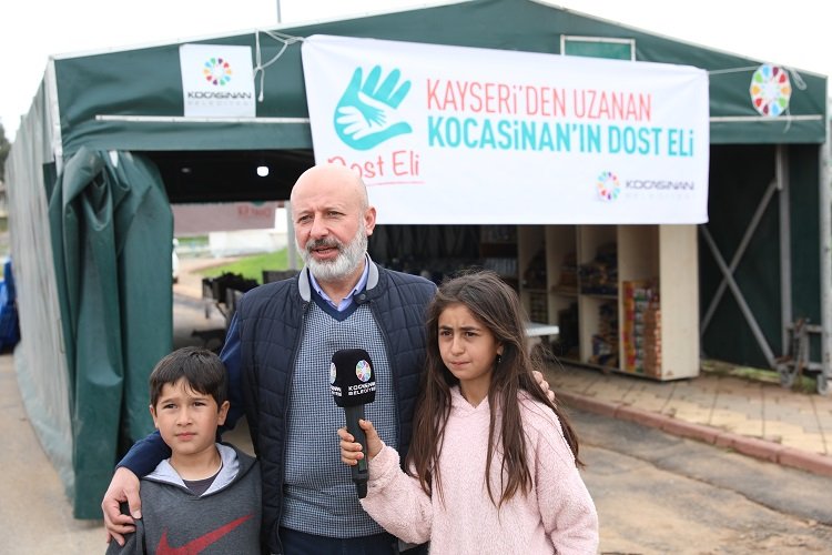 Kayseri Kocasinan'dan depremzedeler için Sosyal Market -