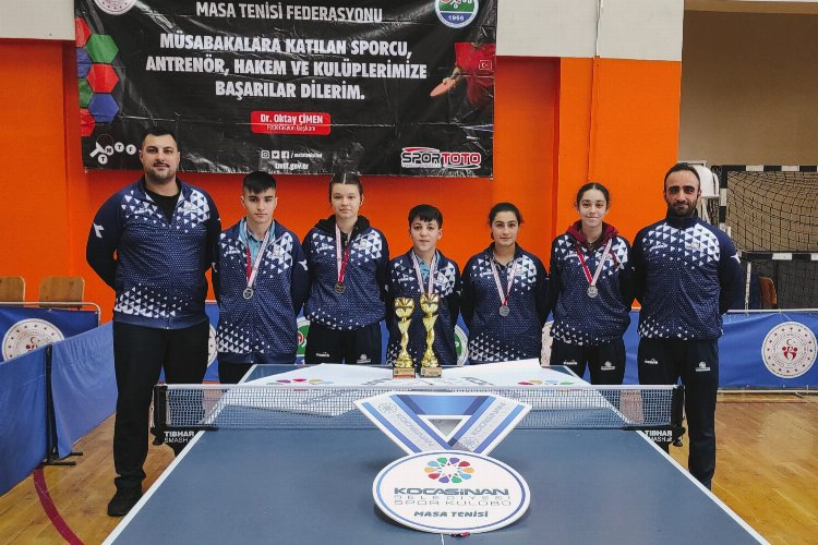 Kayseri Kocasinan Masa Tenisi takım sporcularından madalyalara ambargo -