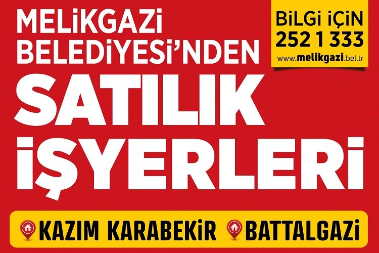 Kayseri Melikgaz Belediyesi'nden işyeri almak fırsatı -