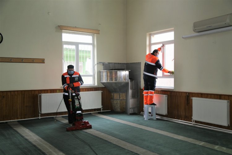 Kayseri Melikgazi'de camilerde hijyen mesaisi -