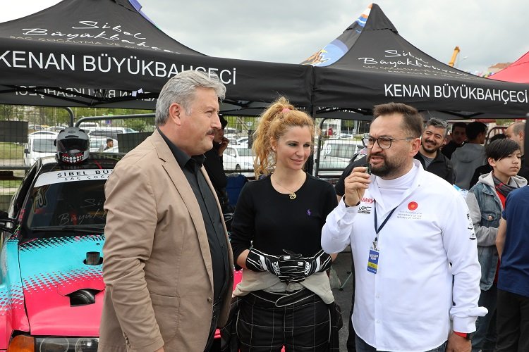 Kayseri Melikgazi'de Togg'lu slalom yarışı -