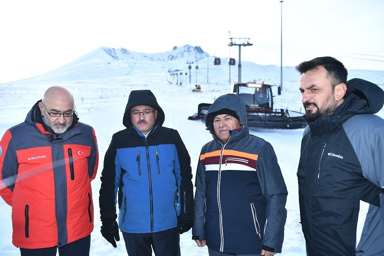 Kayseri protokolünden Erciyes'e inceleme -