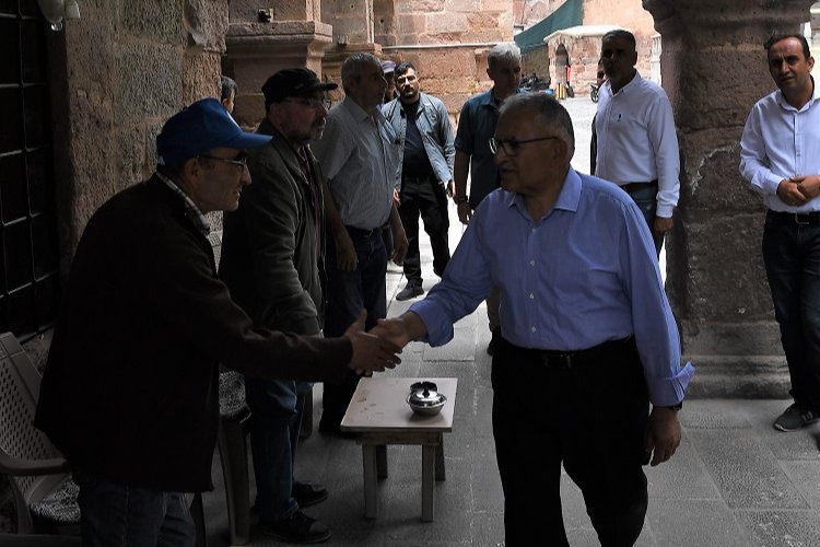 Kayseri protokolünden İncesu çarşısına tarihi dokunuş -