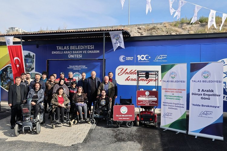 Kayseri Talas'ta engellilere çifte sürpriz -