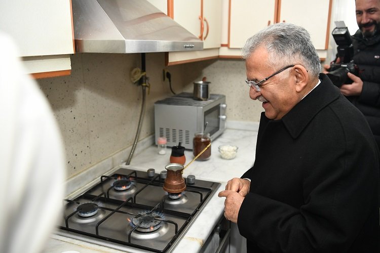 Kayseri Talas'ta 'gaz' heyecanı -