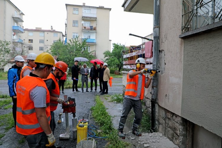 Kayseri Talas'ta karot mesaisi -