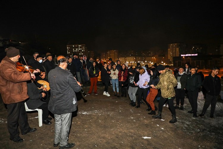 Kayseri Talas'ta kızak keyfi -