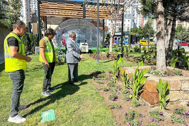 Kayseri Talas'ta Mevlana Meydanı'nda geri sayım -