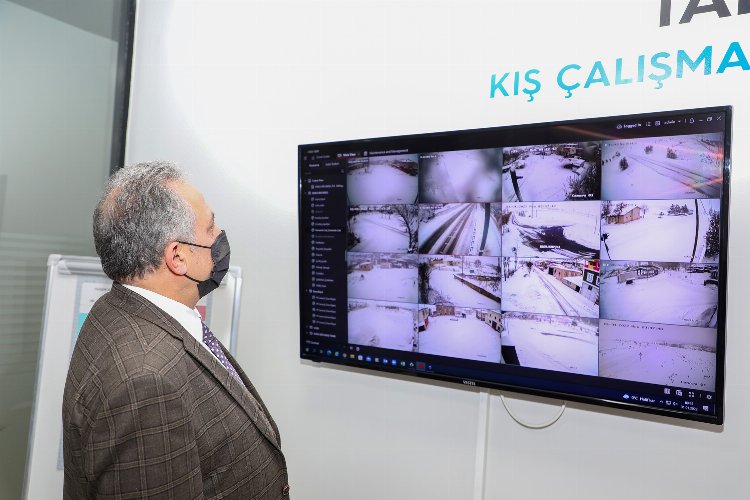 Kayseri Talas'tan kar çalışması -