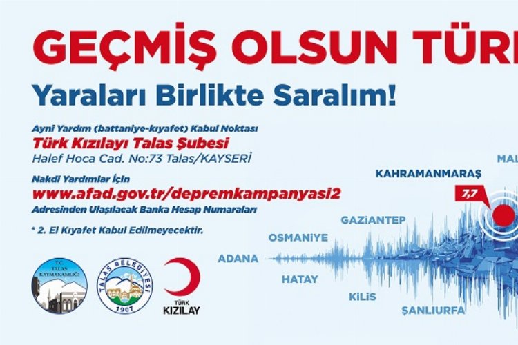 Kayseri Talas 'yaraları birlikte sarıyor' -