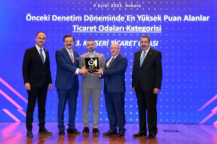 Kayseri Ticaret Odası'na bir ödül daha -