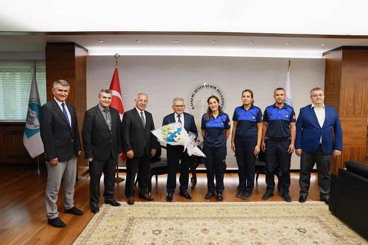 Kayseri zabıtasından Büyükkılıç'a ziyaret -