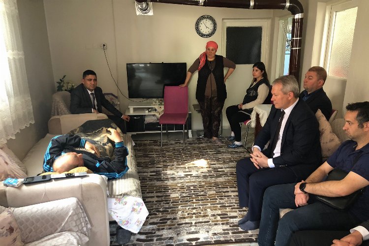 İş kazası geçiren personele geçmiş olsun ziyareti -