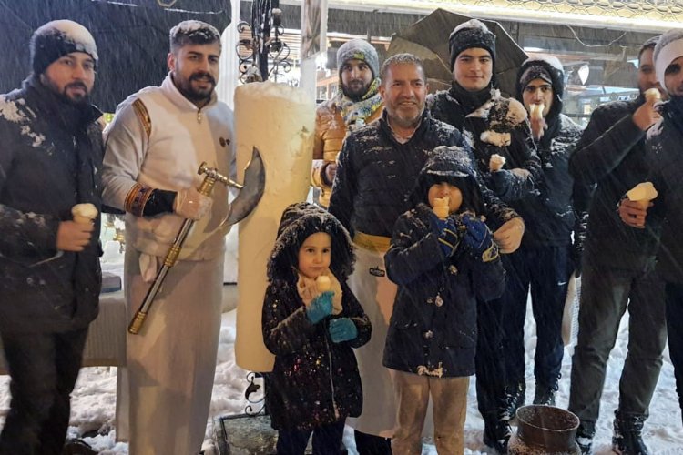 Kervan’dan kar altına dondurma şovu -