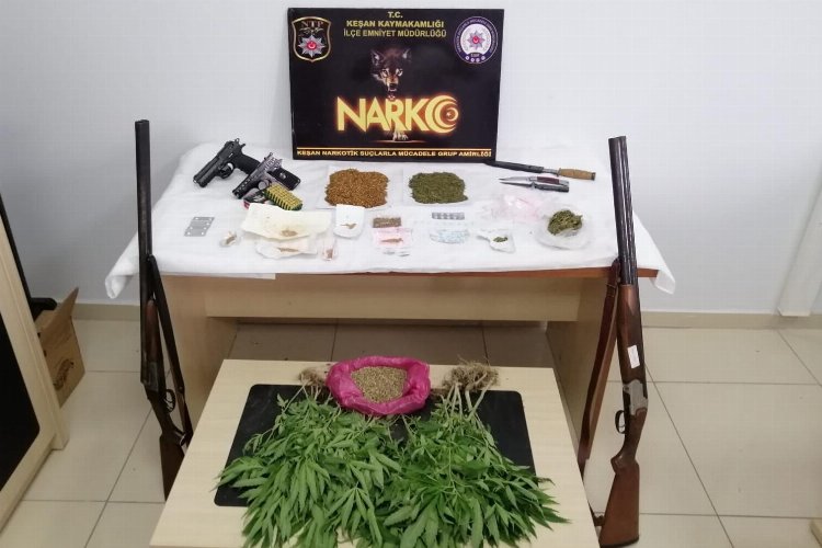 Keşan’da 23 adrese eş zamanlı operasyon -