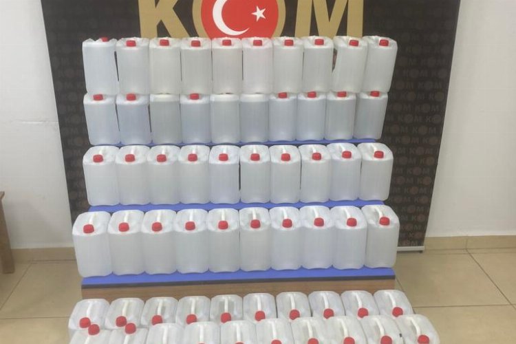 Keşan'da 387 litre sahte rakı ele geçirildi -