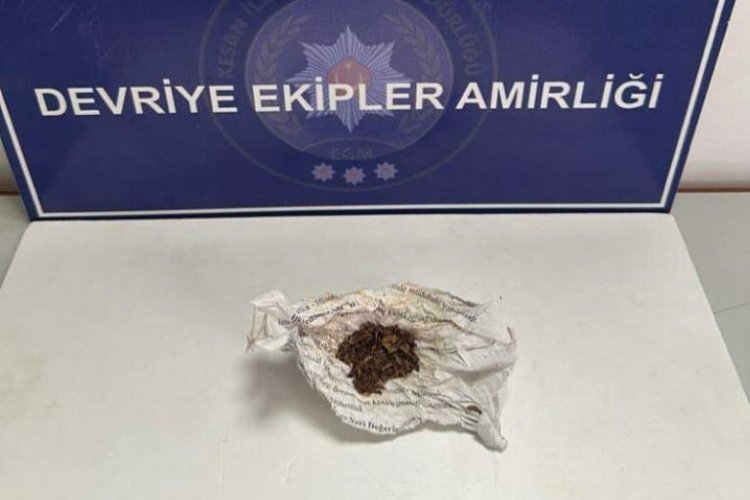 Keşan'da uyuşturucu madde ele geçirildi -