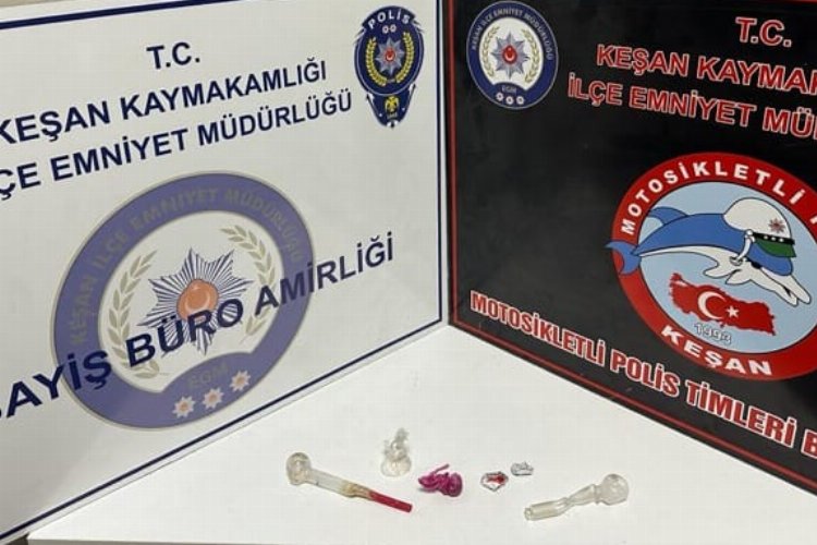 Keşan'da uyuşturucu operasyonunda 3 gözaltı -