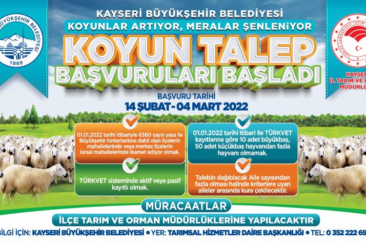 ‘Küçükbaş Hayvancılık Projesi’nin 8 milyon 242 bin 560 TL’lik ikinci dağıtımı başlıyor -