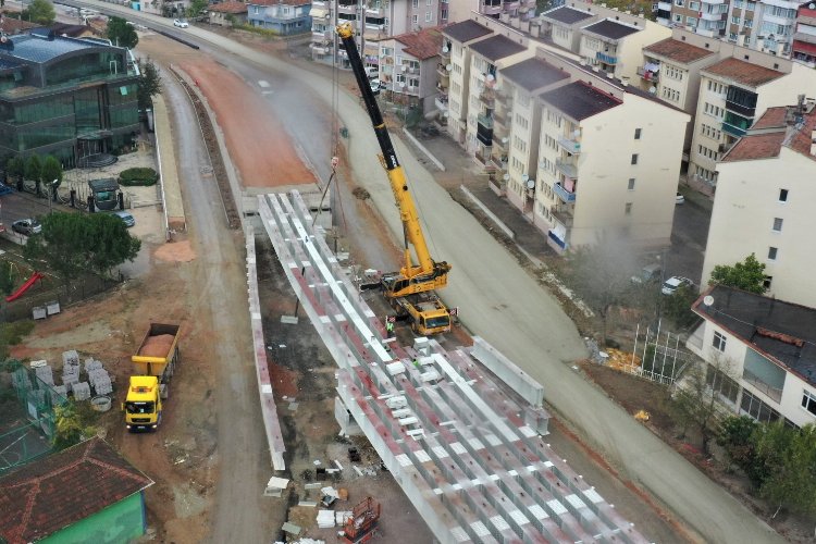 Kocaeli'de Kuruçeşme Tramvay Hattı’nda yoğun çalışma -