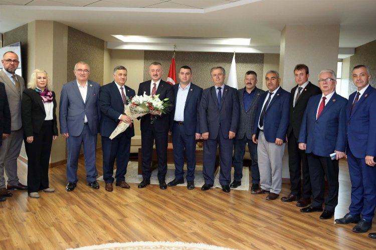 Kocaeli'de muhtarlardan Başkan Büyükakın'a ziyaret -