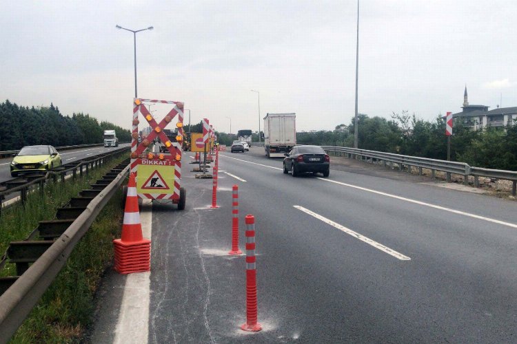 Kocaeli'de stadyum yolu için TEM’de çalışmalar başladı -