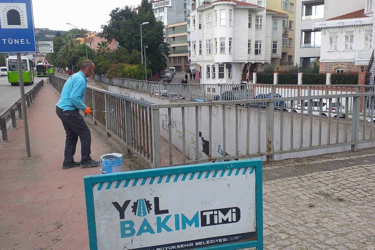 Kocaeli'de Yol Bakım Timi iş başında -