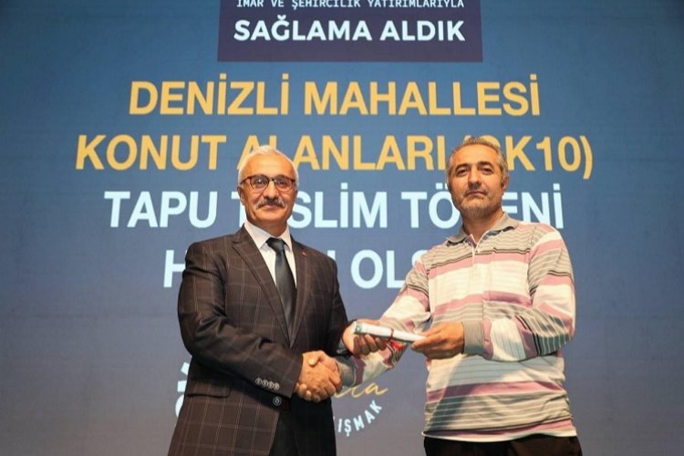 Kocaeli Gebze'de bin 683 kişi tapularına kavuştu -