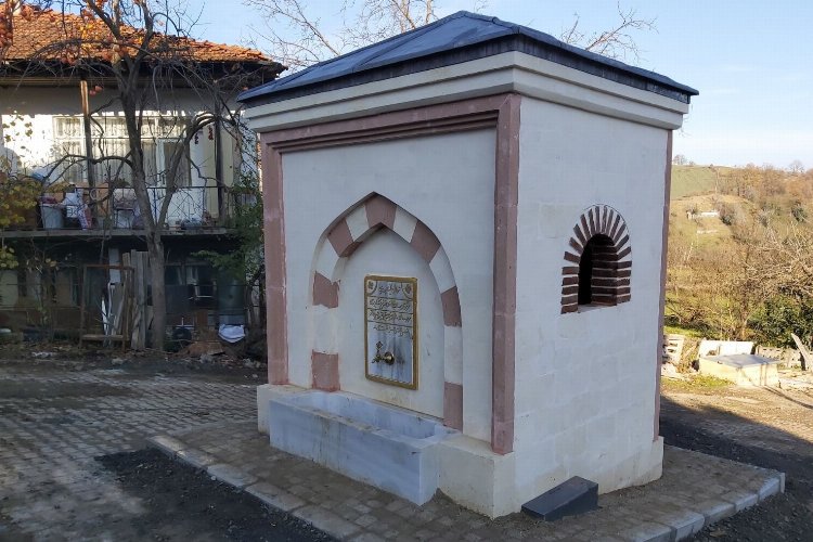 Kocaeli Gölcük'te tarihi kitabeli çeşme yeniden hayat buldu -