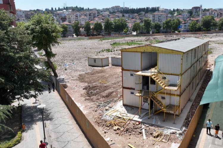 Kocaeli Gölcük'te zemine iyileştirme çalışması -