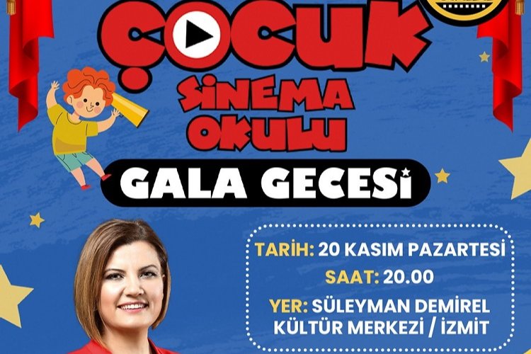 Kocaeli İzmit Belediyesi Çocuk Sinema Okulu için gala zamanı -