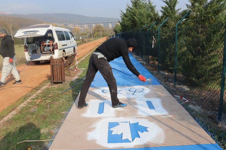 Kocaeli İzmit'in Bıçkıderesi'nde bisiklet yolu ortaya çıktı -