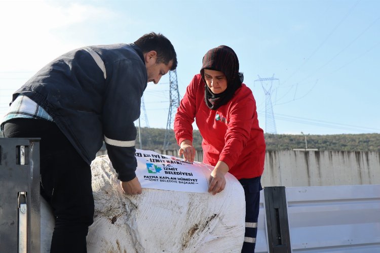 Kocaeli İzmit'ten depremzede çiftçiye destek -