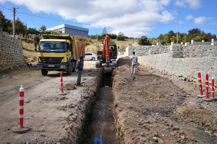 Kocaeli Körfez'in kırsalında altyapı çalışmaları -