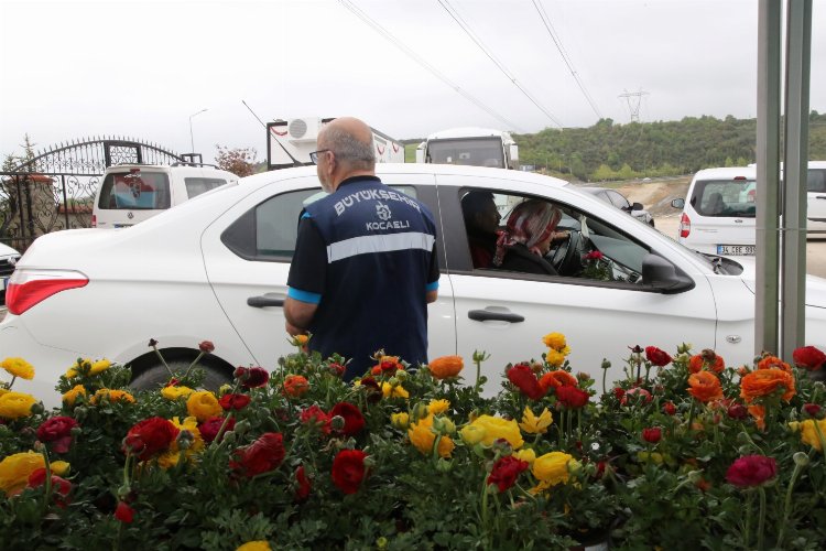 Kocaeli mezarlıklarına 5 bin adet mevsimlik çiçek -