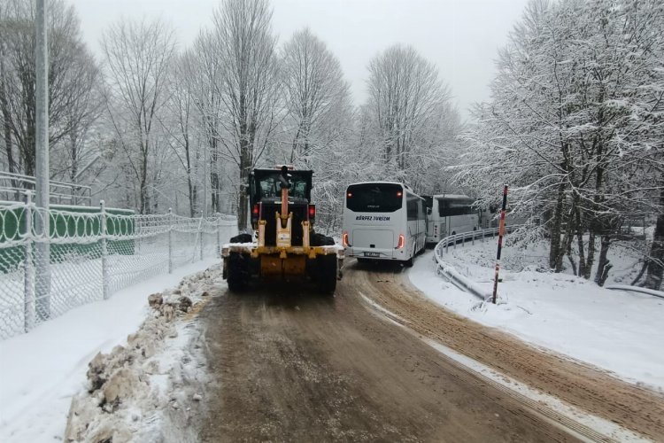 Kocaeli'nin kar kaplanları iş başında -